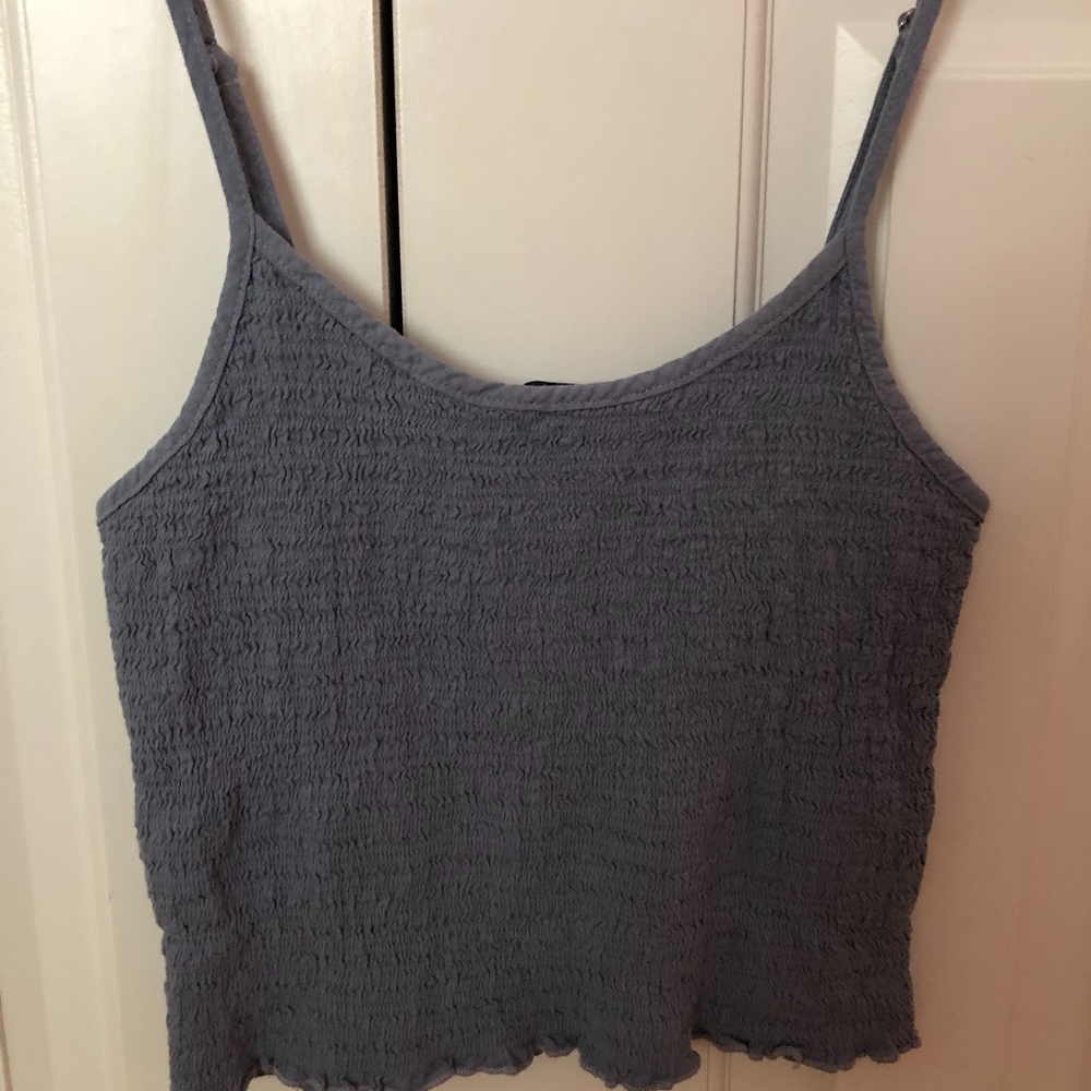 Brandy Melville Blue Cropped Tank
